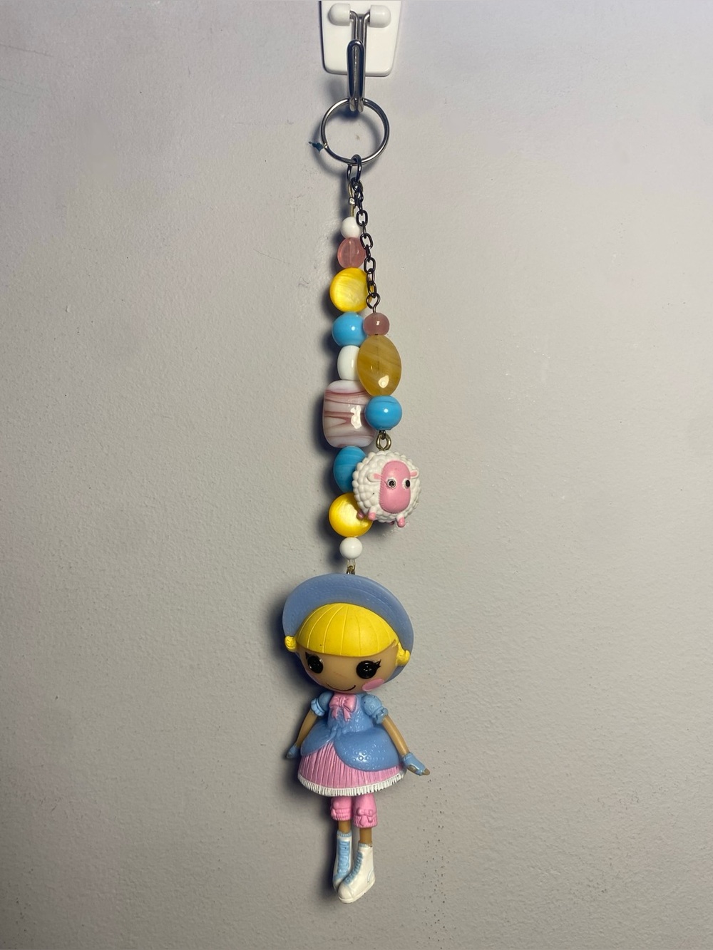 Lalaloopsy glass bead keychain - Sheep